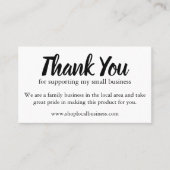 中小規模企業のサポートをありがとうございます 名刺 (正面)