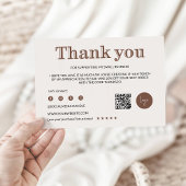 中小規模企業のサンキューカードテンプレート、 サンキューカード