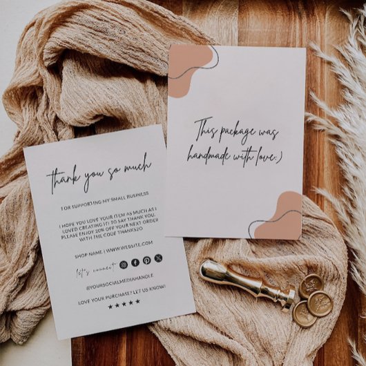 中小規模企業のサンキューカードテンプレート、 サンキューカード