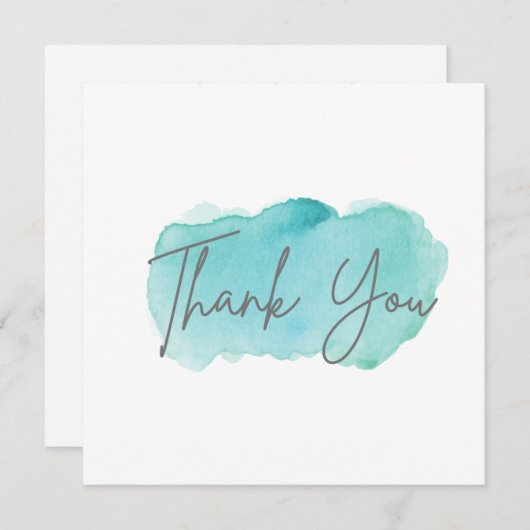 中小規模企業のサンキューカード (正面/裏面)