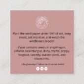 中小規模企業のサンキューカード エンクロージャーカード (裏面)