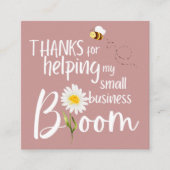 中小規模企業のサンキューカード エンクロージャーカード (正面)