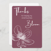 中小規模企業のサンキューカード サンキューカード (正面/裏面)