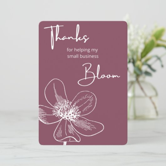 中小規模企業のサンキューカード サンキューカード (スタンド正面)