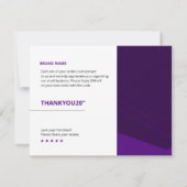 中小規模企業のサンキューカード サンキューカード (裏面)