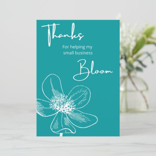 中小規模企業のサンキューカード サンキューカード (スタンド正面)