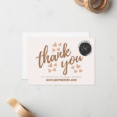 中小規模企業のサンキューカード ノートカード (正面/裏面インサイチュ)