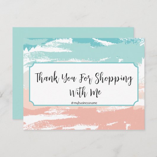 中小規模企業のサンキューカード ポストカード (正面/裏面)