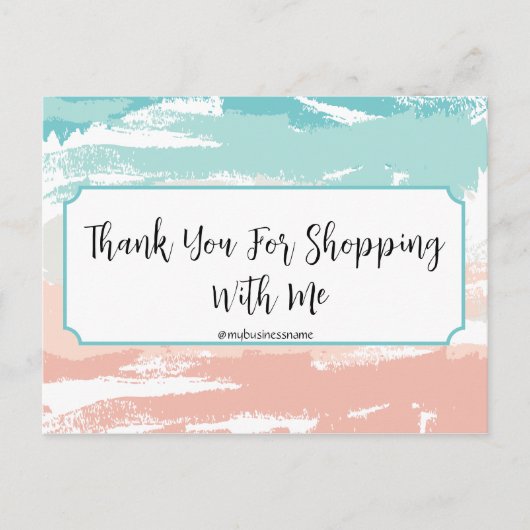 中小規模企業のサンキューカード ポストカード (正面)