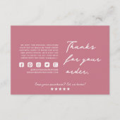 中小規模企業のサンキューカード – 受注評価 エンクロージャーカード (正面)