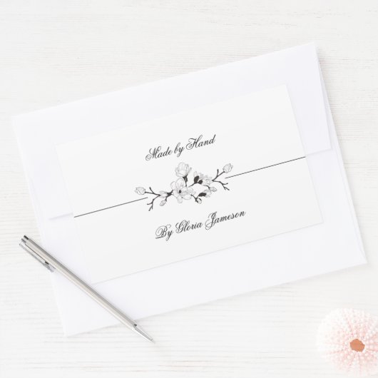 中小規模企業のプロフェッショナルラベル 長方形シール (封筒)