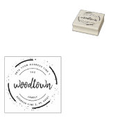 中小規模企業の差出人住所 ラバースタンプ (押印)