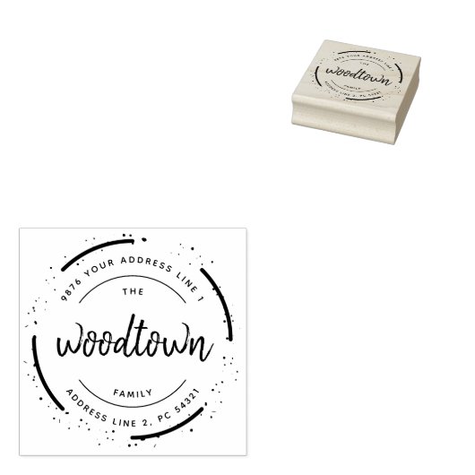 中小規模企業の差出人住所 ラバースタンプ (押印)