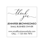 中小規模企業名に感謝 ラバースタンプ (インプリント)