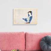 中島清素晴らし雨の日本女性アート キャンバスプリント (インサイチュ (リビング))