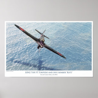 中島B5N1「ケイト」魚雷爆撃機 ポスター