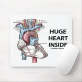 中巨大なハート マウスパッド (マウス)