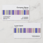 中帯 – カラーストライプ抽象芸術 名刺 (正面/裏面)