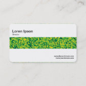 中帯 – 緑の印象 名刺 (裏面)
