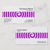 中帯 – 緩和曲線 – 紫 名刺 (正面/裏面)