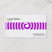 中帯 – 緩和曲線 – 紫 名刺 (裏面)