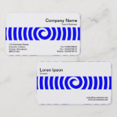 中帯 – 緩和曲線 – 青 名刺 (正面/裏面)