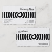 中帯 – 緩和曲線 – 黒 名刺 (正面/裏面)