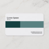 中帯 – 2トーン – 緑のシェード 名刺 (裏面)