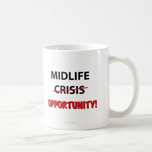 中年の機会-マグ コーヒーマグカップ (右)