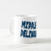 中年の過失者 コーヒーマグカップ (正面左)