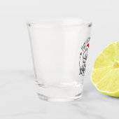 中年報いけな告おもしろいクリスマス ショットグラス (左)