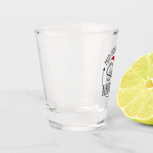 中年報いけな告おもしろいクリスマス ショットグラス (左)