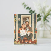 中年夫婦 ポストカード (スタンド正面)