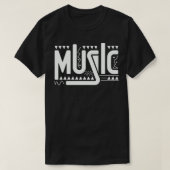 中年音楽 Tシャツ (デザイン正面)