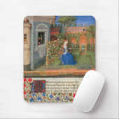中庭に中世の乙女バラ園 マウスパッド (マウス)