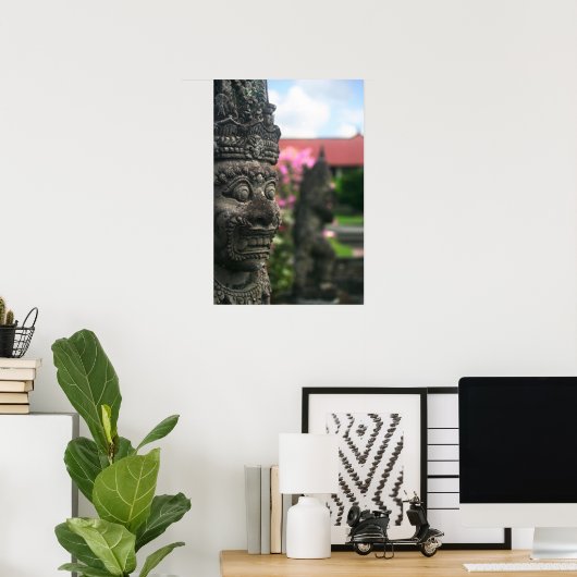 中庭の像 ポスター (ホームオフィス)