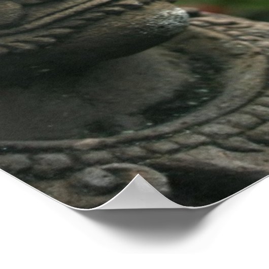 中庭の像 ポスター (角)