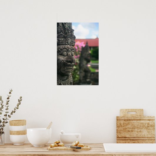 中庭の像 ポスター (キッチン)