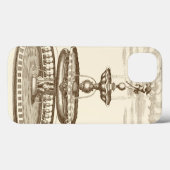 中庭の噴水と装飾的なケルブ Case-Mate iPhoneケース (裏面 (横))