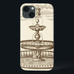 中庭の噴水と装飾的なケルブ iPhone 13ケース<br><div class="desc">装飾のケルブがこの装飾の中庭の噴水を上に。水が流出し、噴水の個々のプールに集まる。どんな家庭でも素晴らしく見える平和な写真!</div>