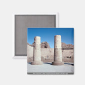 中庭の柱は、エギーKom Ombo Temple マグネット (正面/裏面)