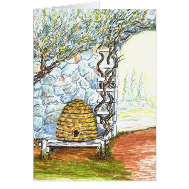 中庭の蜂のはちの巣 (正面)