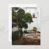 中庭スペインの 案内ポストカード (正面/裏面)
