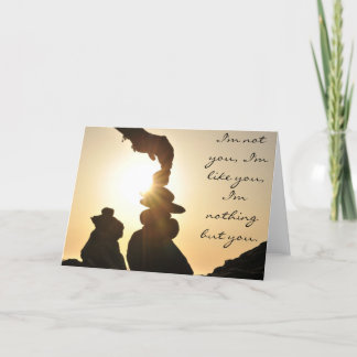 中引用文、ブランクのモチーフカードを浜に引き上げて下さい カード