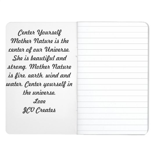 中心あなた自身 ポケットジャーナル (内側 正面)