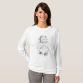 中心にされた計画の建物のための勉強 Tシャツ (正面フル)