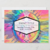 中心にハート付き十字型 招待状 (裏面)