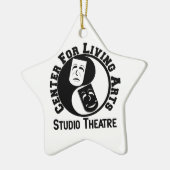 中心のオーナメント セラミックオーナメント (左)