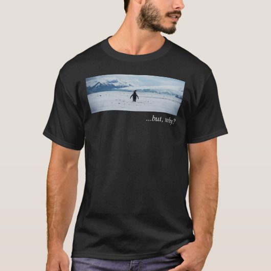 中心のペンギン Tシャツ (正面)