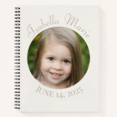 中心の円とスクリプト ノートブック (正面)